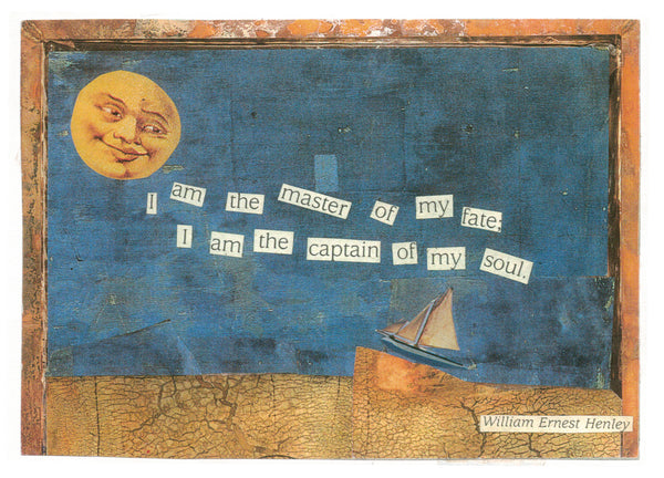 William Ernest Henley Quote Greeting Card