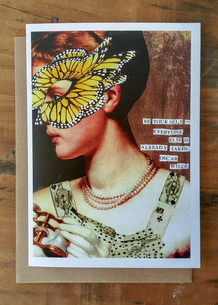 Be yourself Oscar Wilde Quote Greeting Card