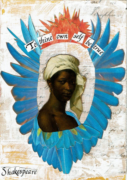 To thine own self greeting card