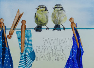 Sam Cannon On the Washing Line Quote Greeting Card